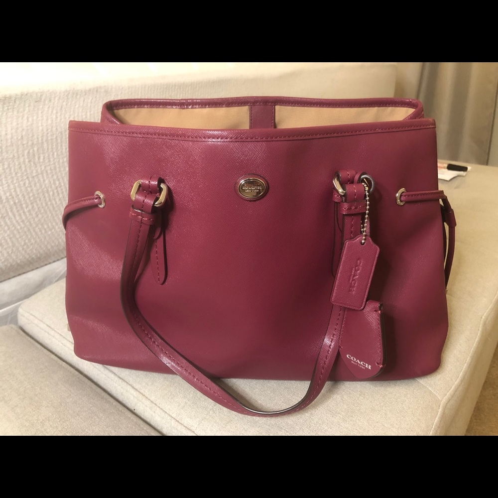 Burgundy Coach purse